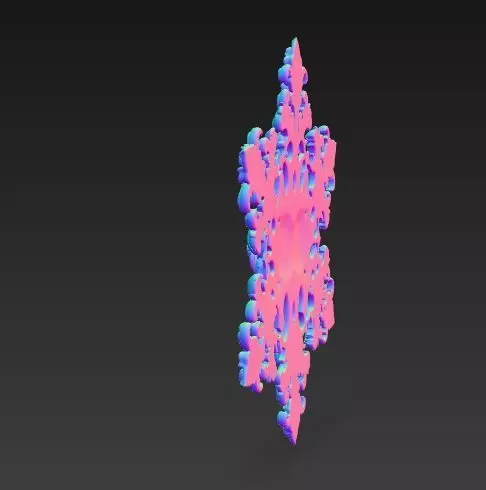 Christmas Star Decorative Medallion 3D Model 3D print model_14