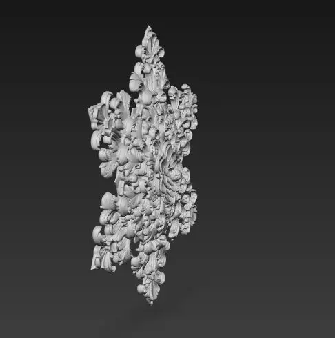 Christmas Star Decorative Medallion 3D Model 3D print model_39