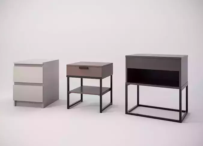 IKEA nightstands malm vikhammer trysil