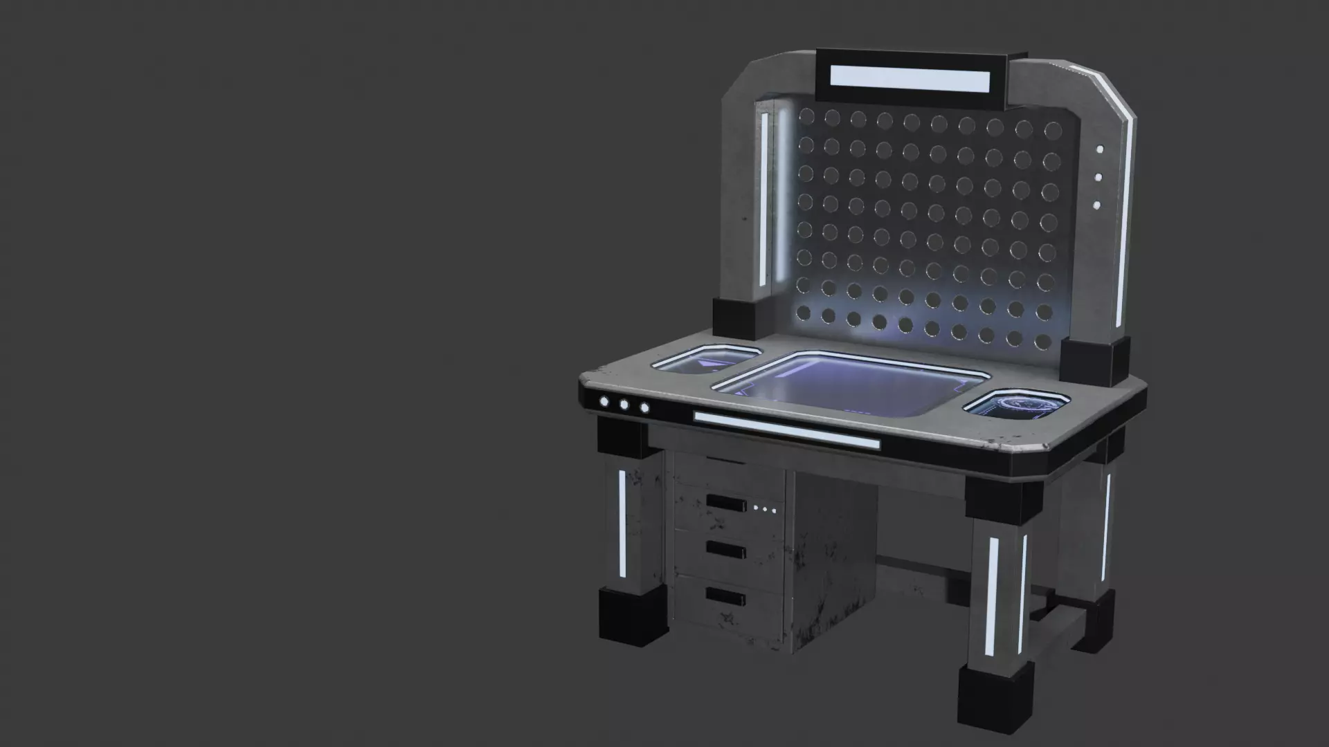 Industrial Workshop Pack  Sci-Fi Low Poly Props for Games Low-poly 3D model_7