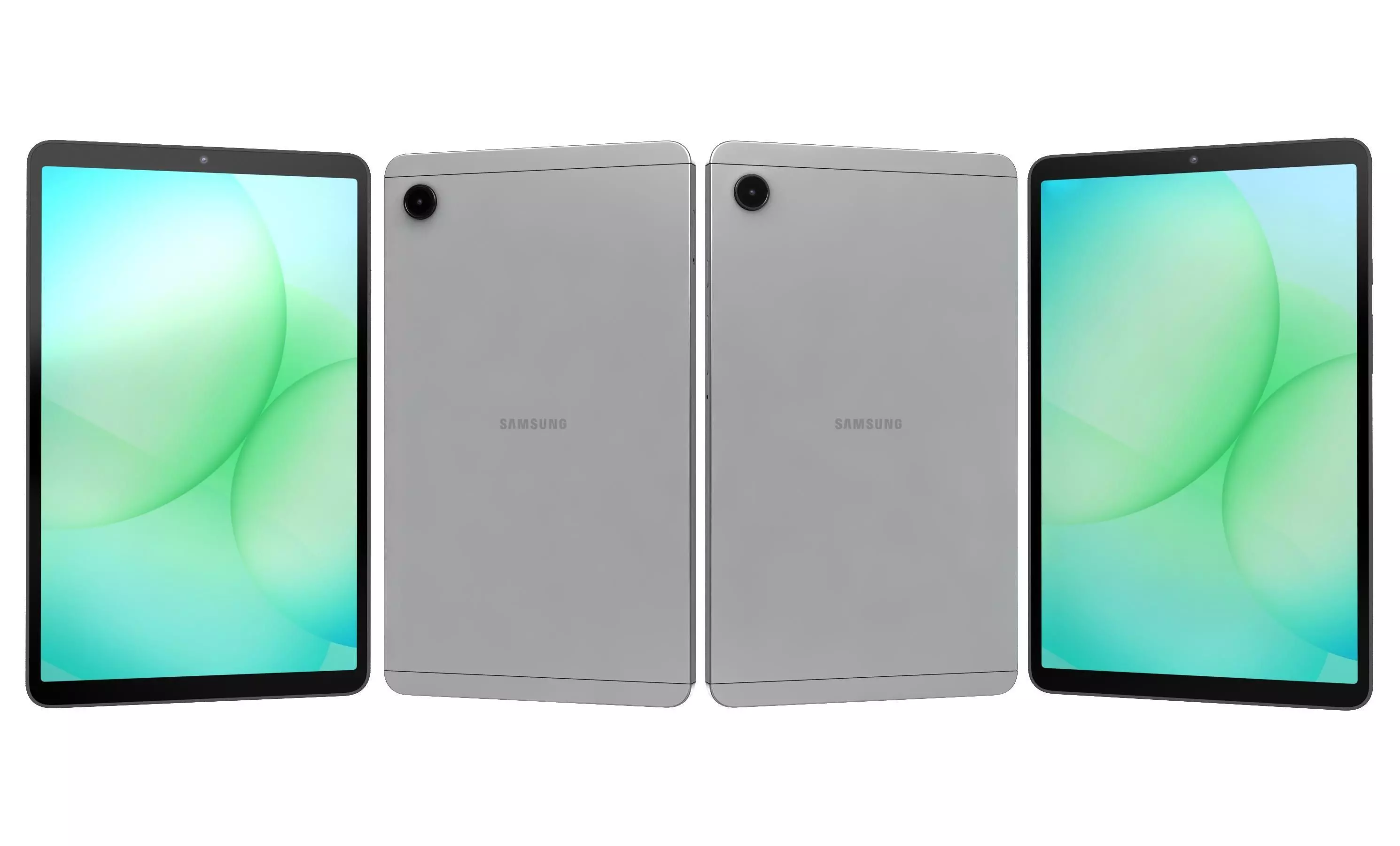 Samsung Galaxy Tab A11 LTE Gray and Silver 3D model_4