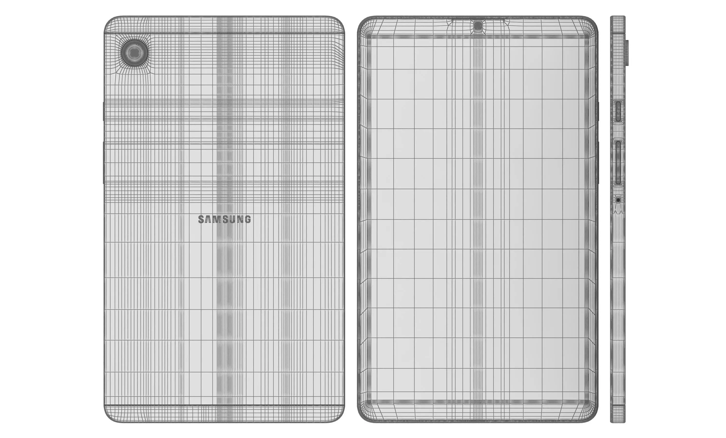 Samsung Galaxy Tab A11 LTE Gray and Silver 3D model_6