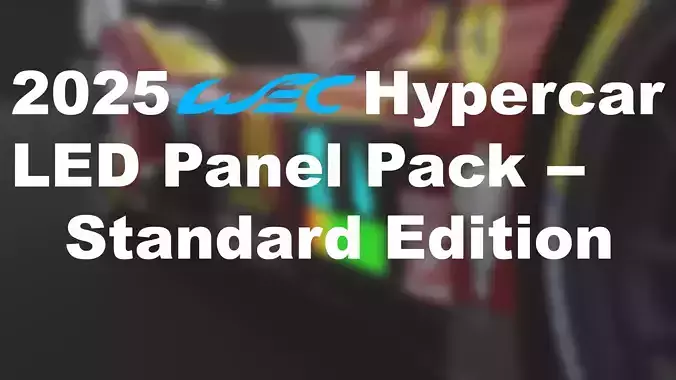 2025 WEC Hypercar LED Panel Texture Pack - Standard Edition