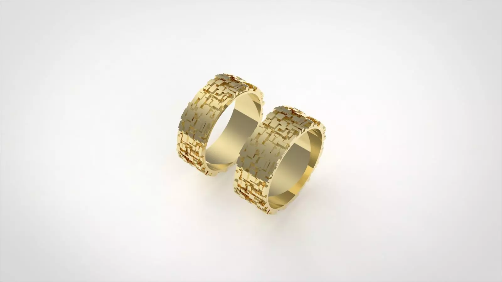 Anelli fedi cubi 3D print model_0