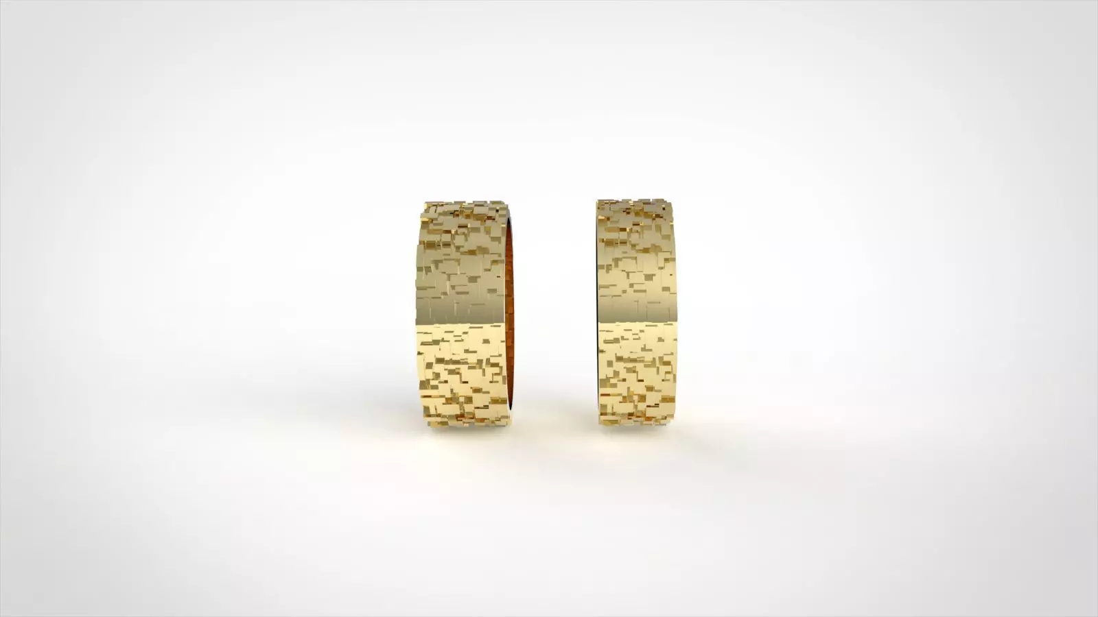 Anelli fedi cubi 3D print model_2