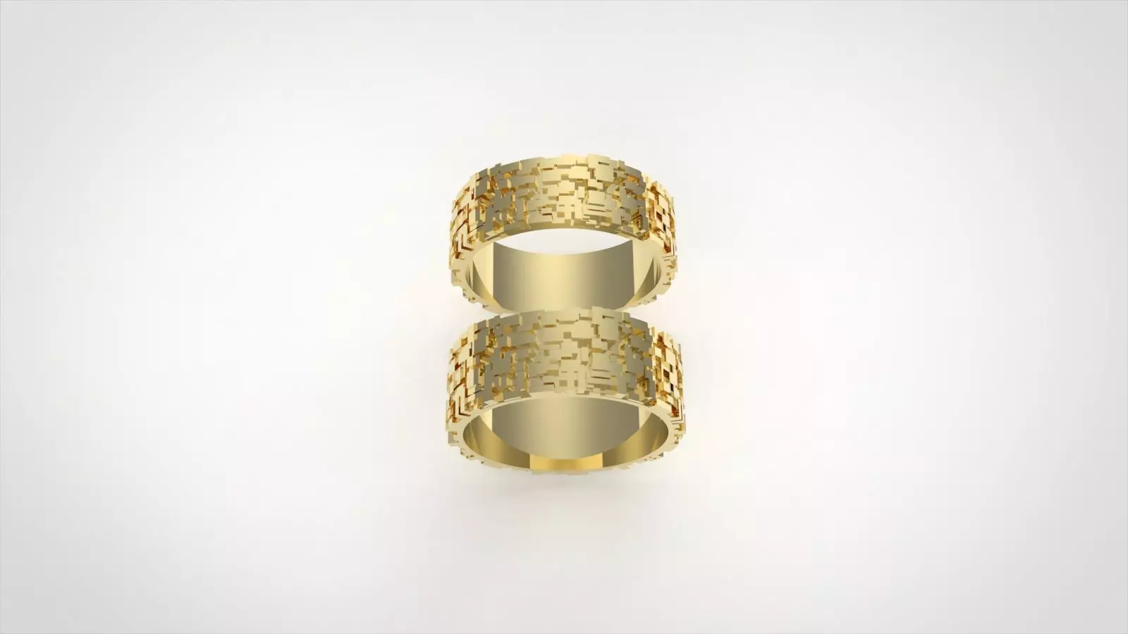 Anelli fedi cubi 3D print model_1