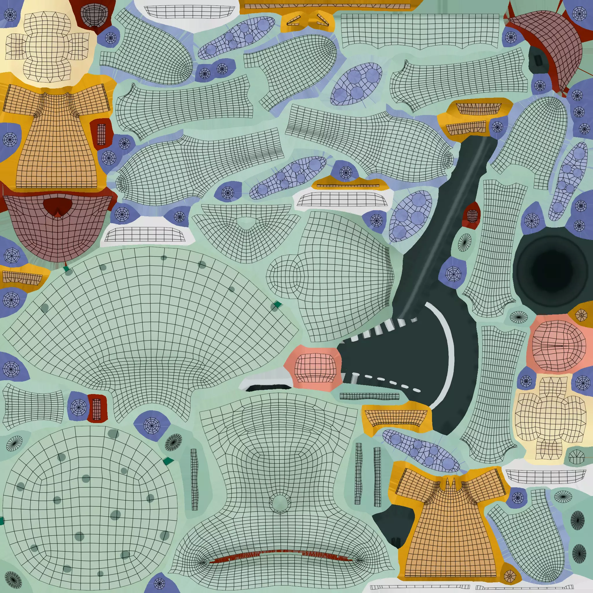 Squidward Tentacles - SpongeBob Low-poly 3D model_8