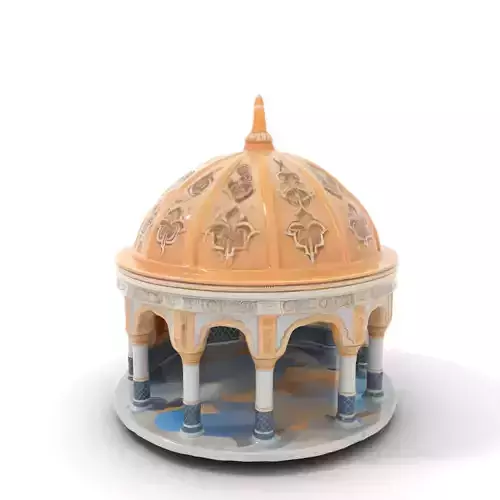 Ornate Pavilion Dome model pack Low-poly 3D model