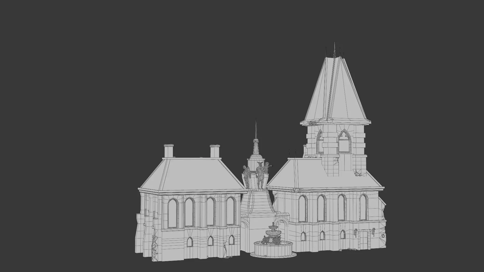 Dark Fantasy House MD D 3D model_1