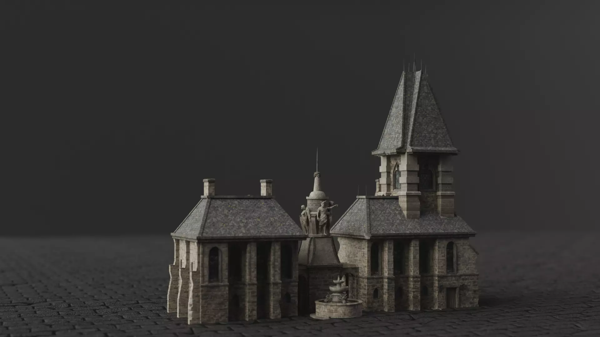 Dark Fantasy House MD D 3D model_0