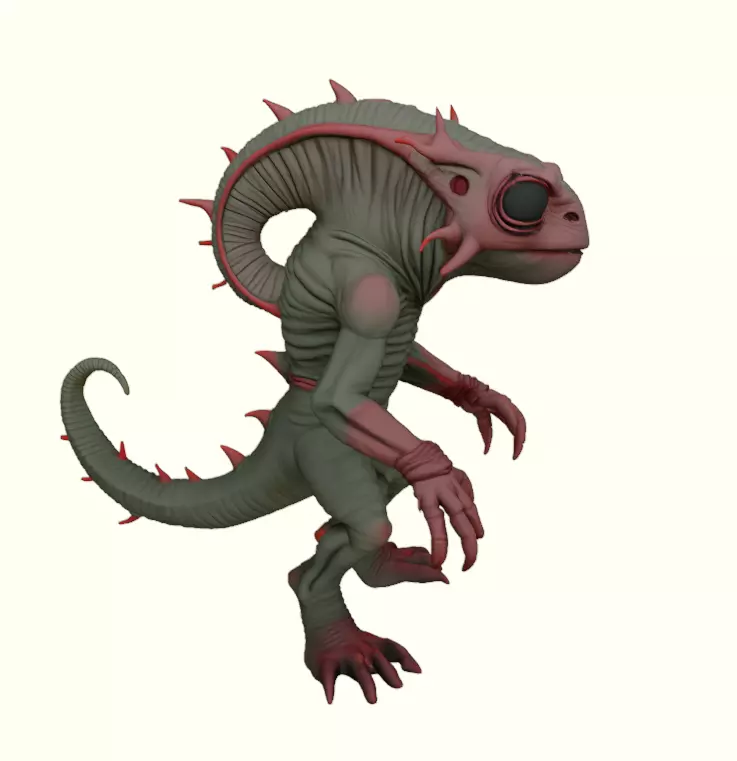 Reptilian Stalker Free 3D print model