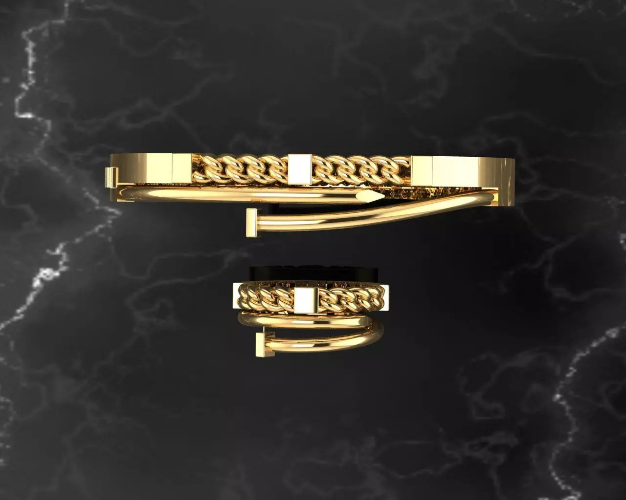 bracelet  3D print model_3