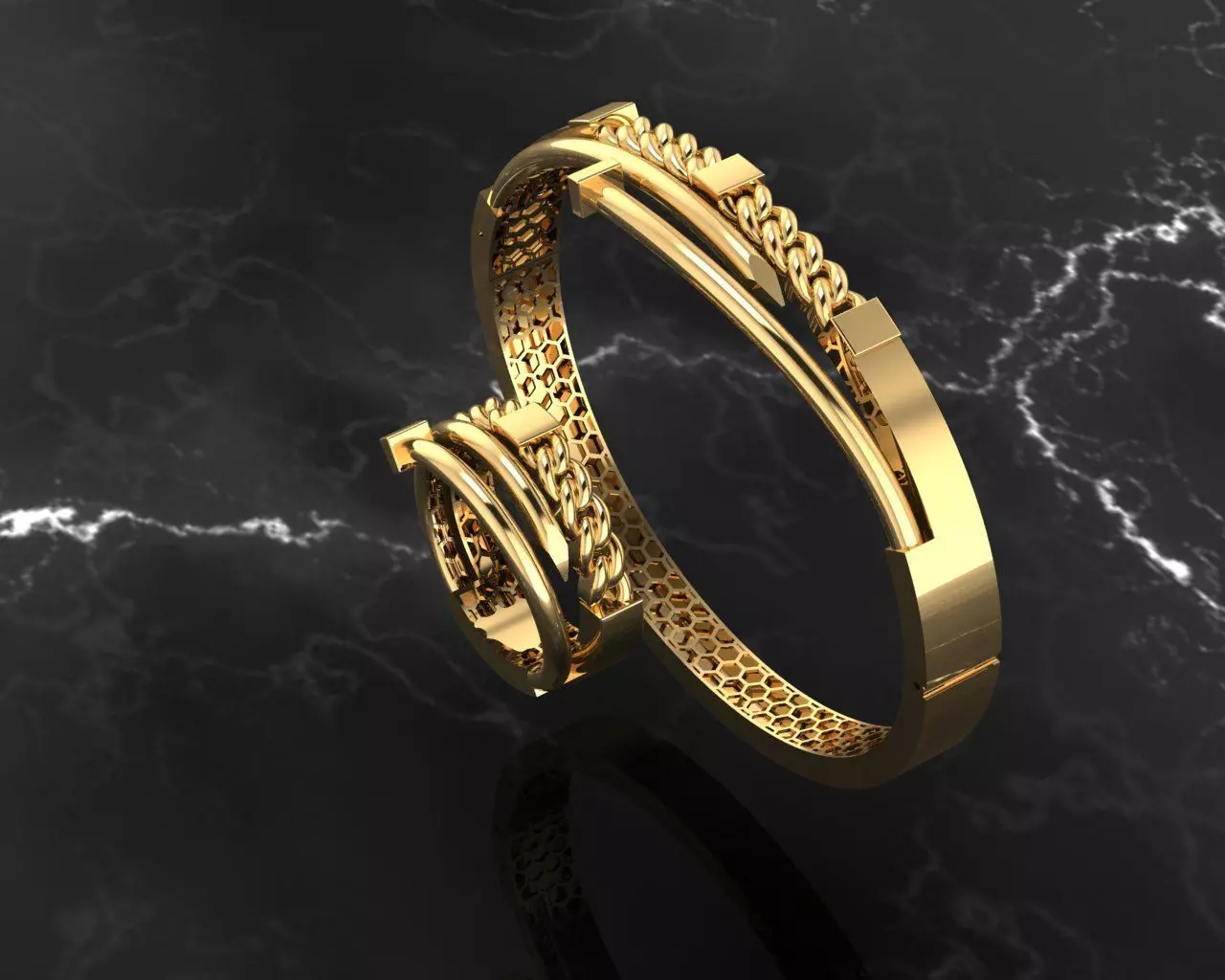 bracelet  3D print model_2