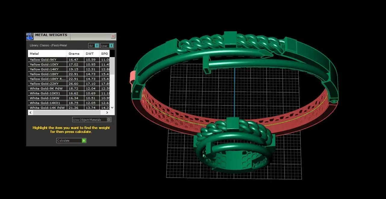 bracelet  3D print model_4