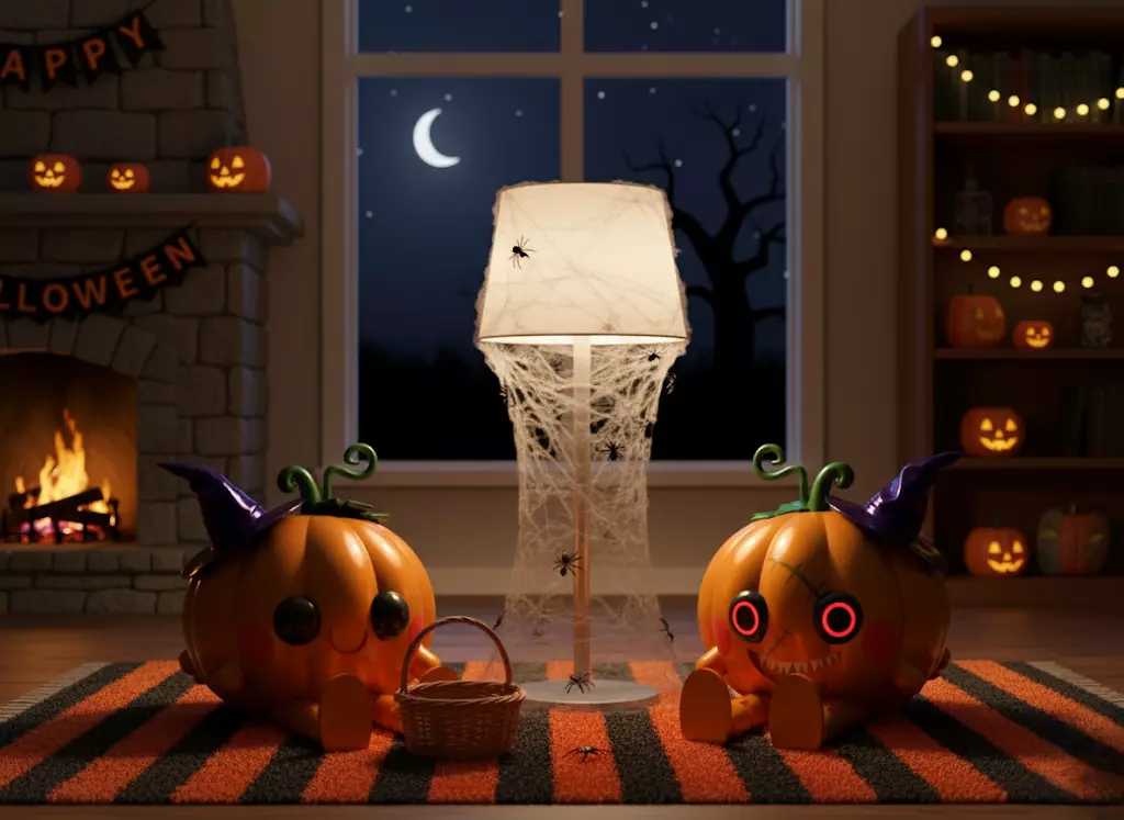 Dual-Face Pumpkin Buddy 3D print model_0