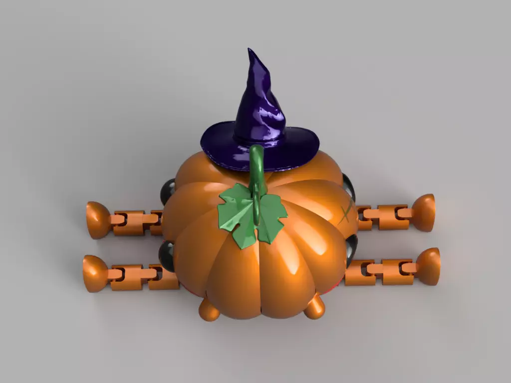 Dual-Face Pumpkin Buddy 3D print model_1