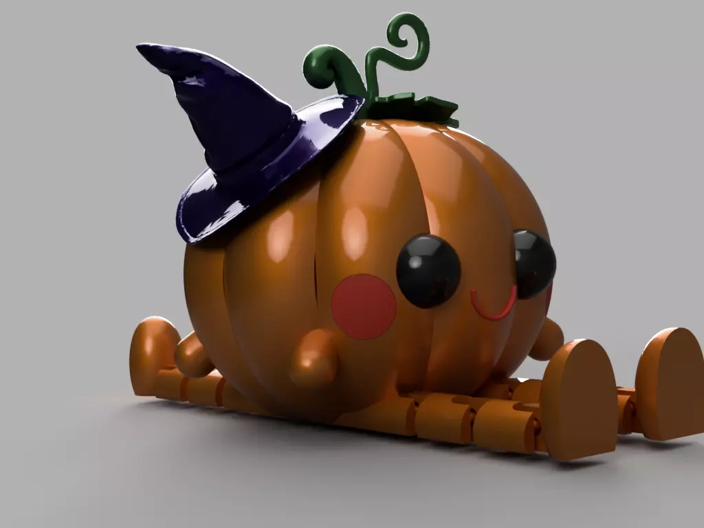Dual-Face Pumpkin Buddy 3D print model_3
