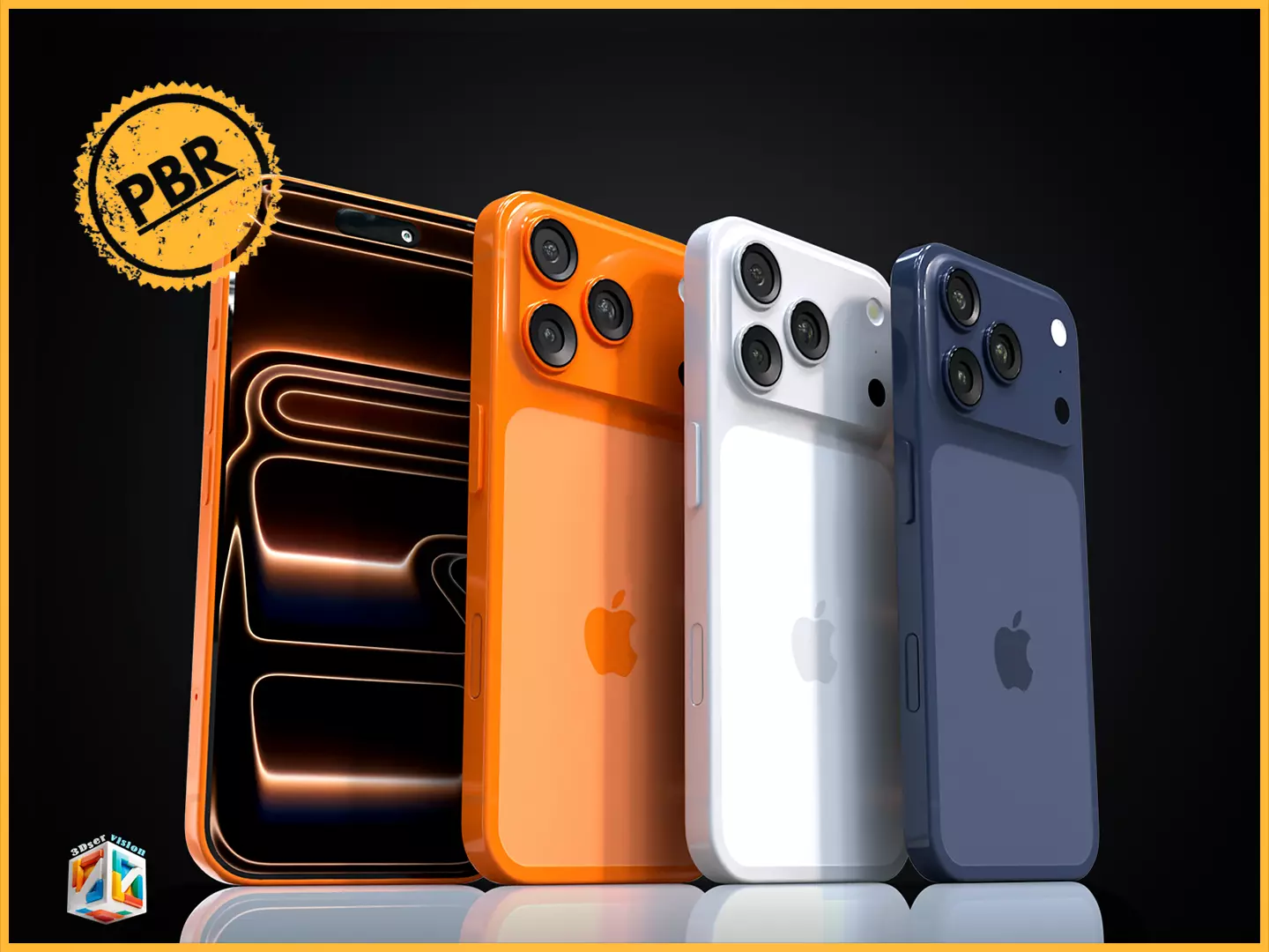 iPhone 17 Pro - all colors 3D model_3