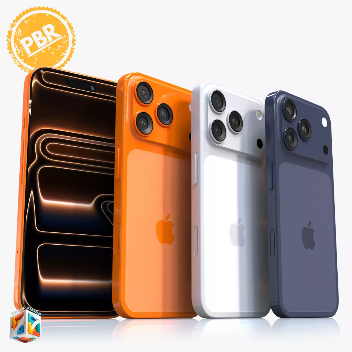 iPhone 17 Pro - all colors 3D model_22
