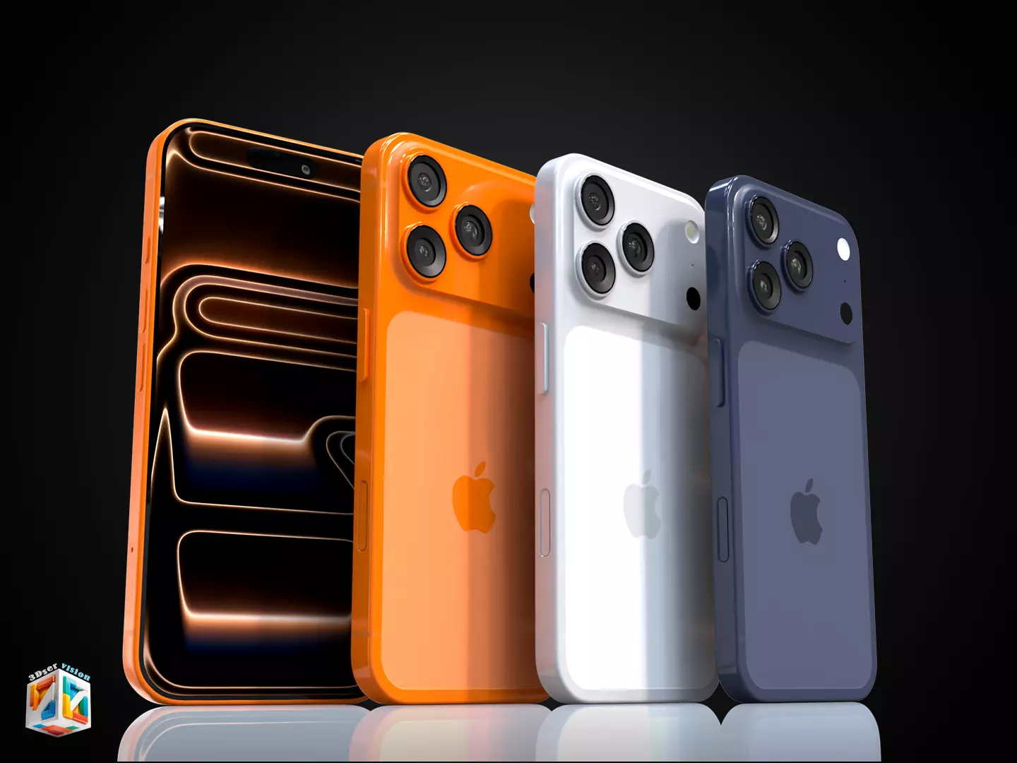 iPhone 17 Pro - all colors 3D model_13