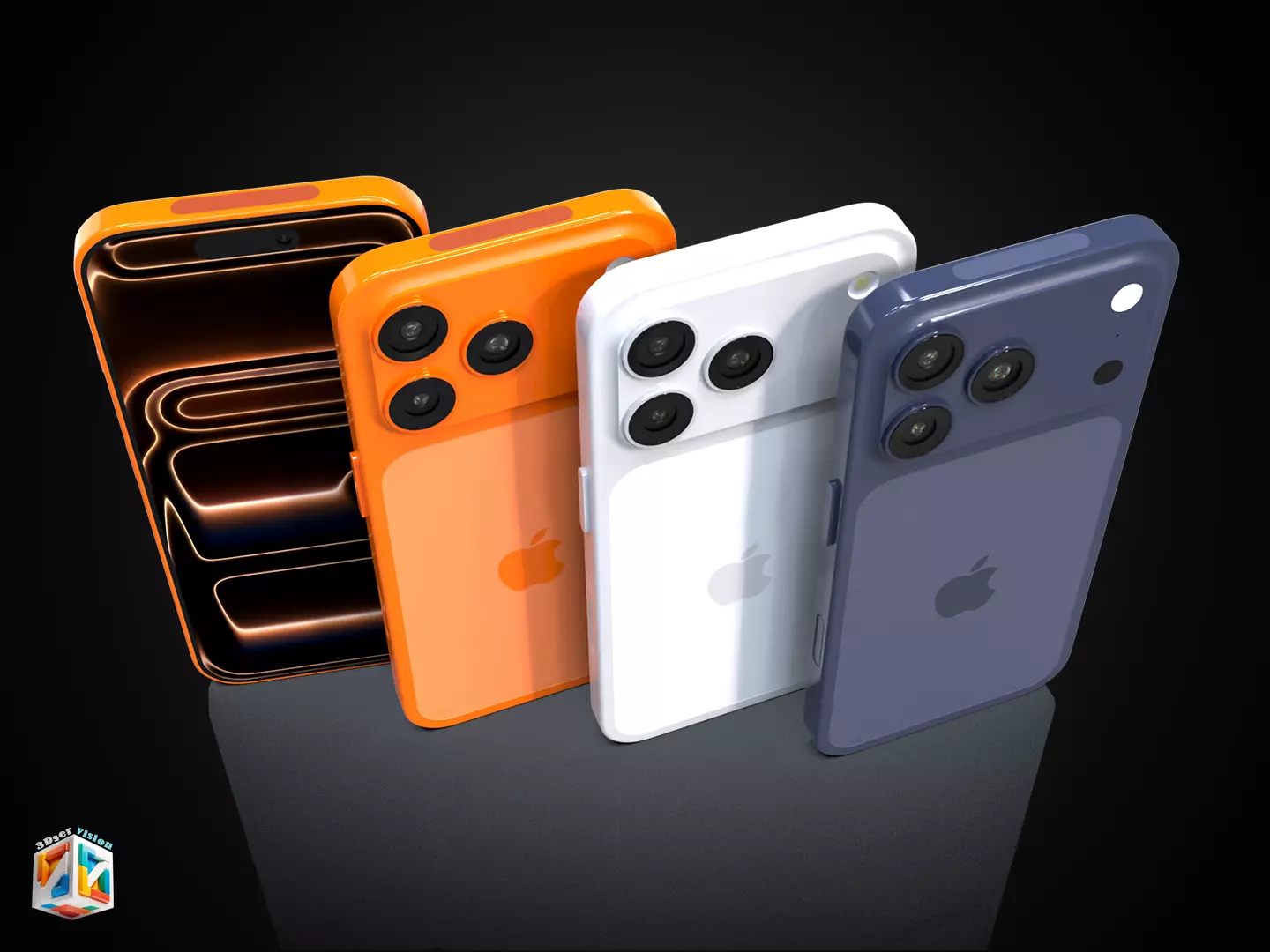 iPhone 17 Pro - all colors 3D model_12