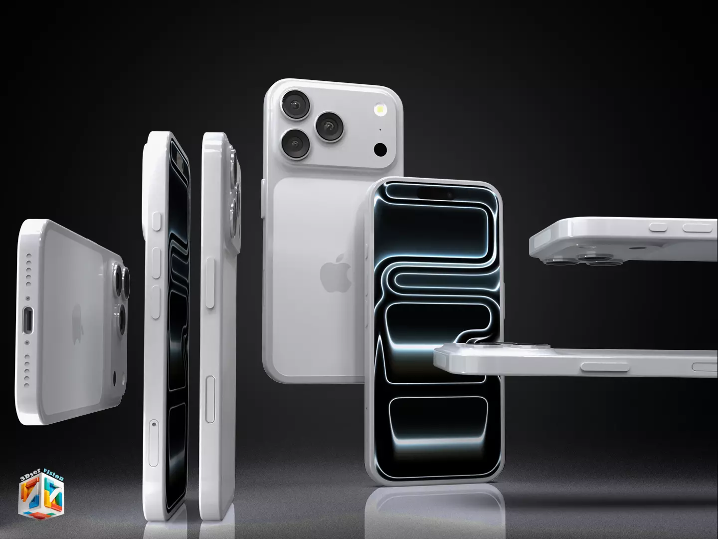 iPhone 17 Pro - all colors 3D model_9