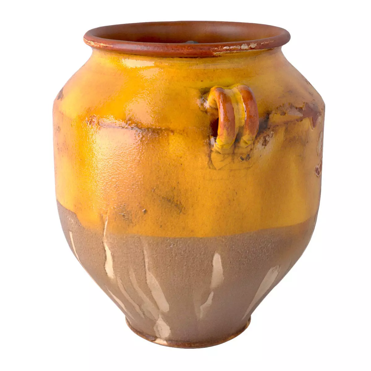 French Terracotta Pot A Confit 2 3D model_5