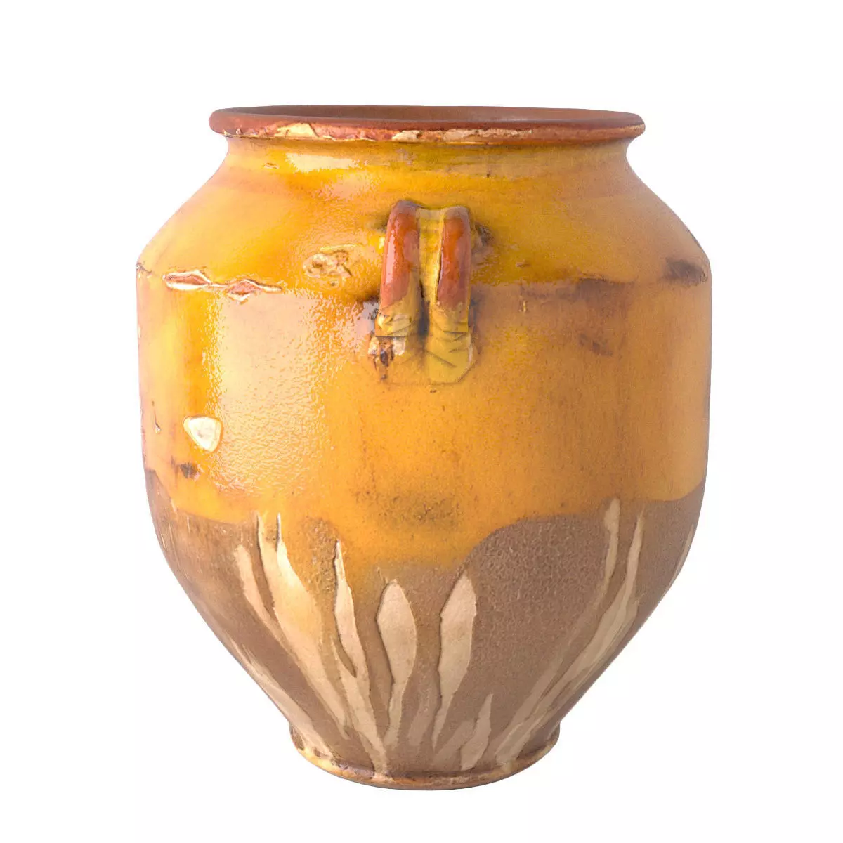 French Terracotta Pot A Confit 2 3D model_2