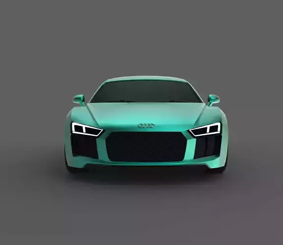 Audi R8  3ds Max 3D Model with Renders