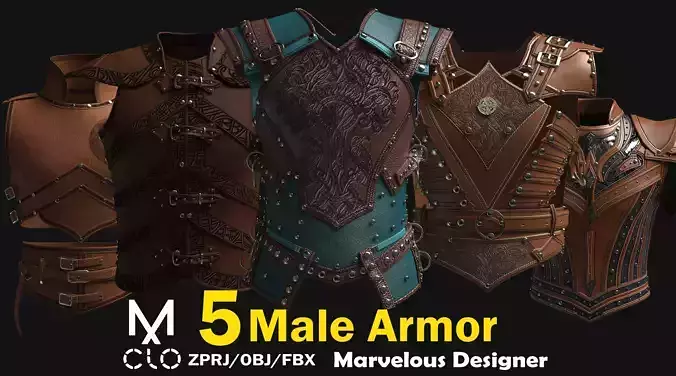 5 Male Armor