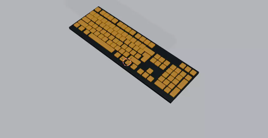 keyboard 3D print model