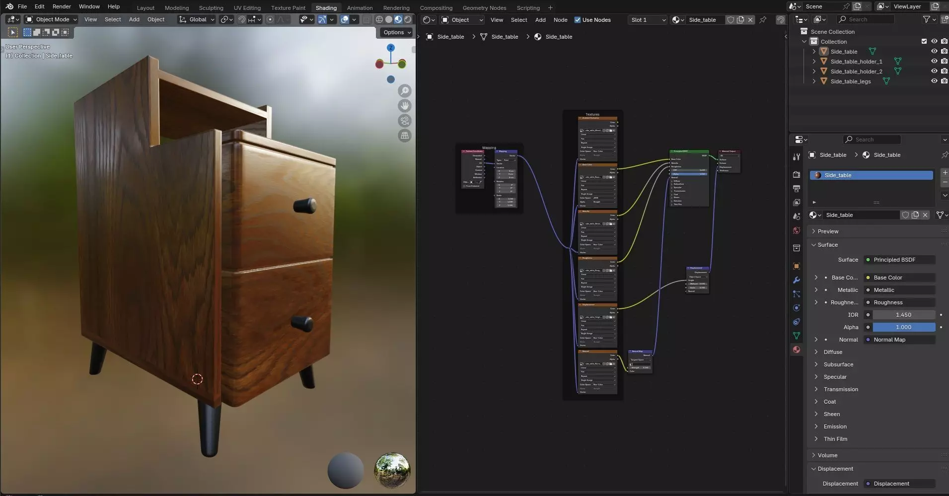Side Table CG32 3D model_12