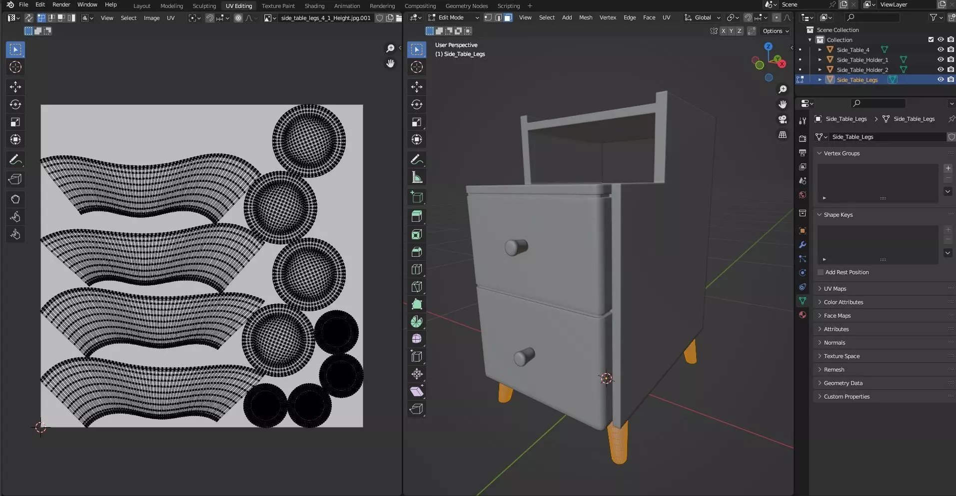 Side Table CG32 3D model_10