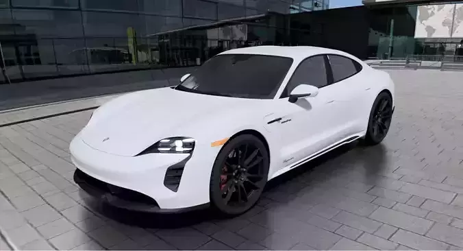 Porsche Taycan 3ds Max 3D Model 3D model