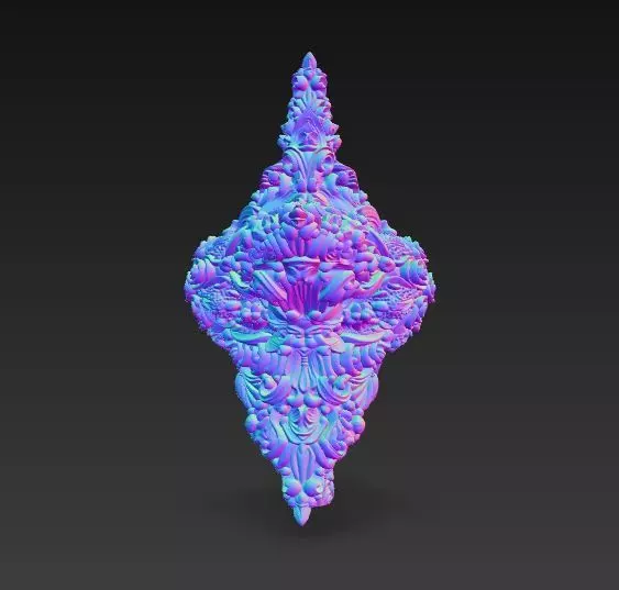 Christmas Star Majestic and Detailed Decorative 3D Model 3D print model_11