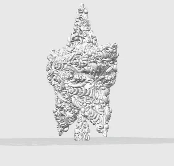 Christmas Star Majestic and Detailed Decorative 3D Model 3D print model_18