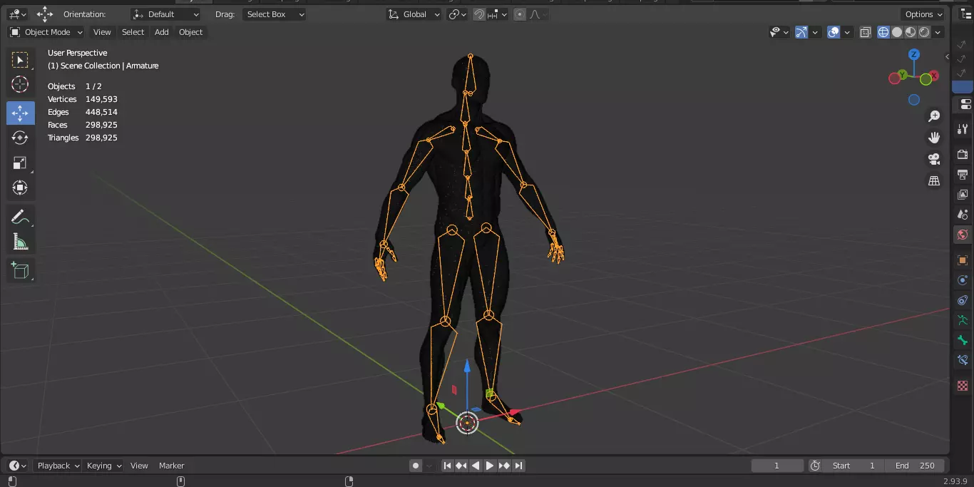 Ecorche Male Musclenames Anatomy 3D model_22