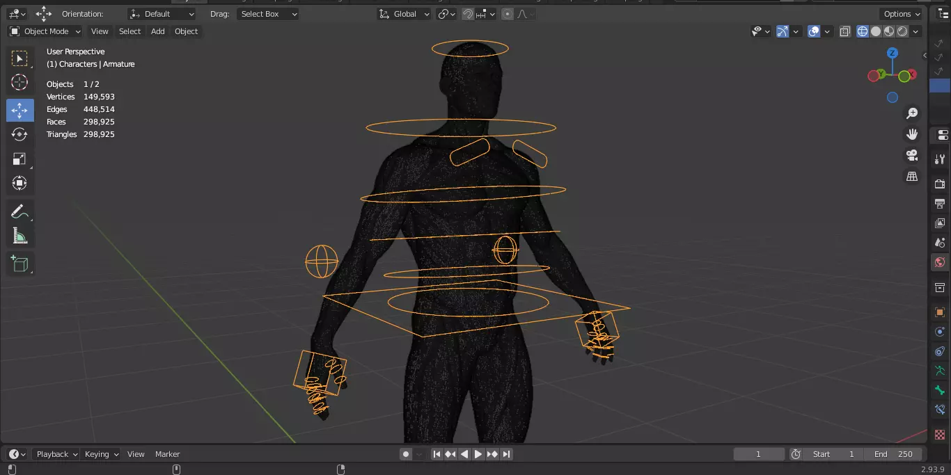 Ecorche Male Musclenames Anatomy 3D model_21