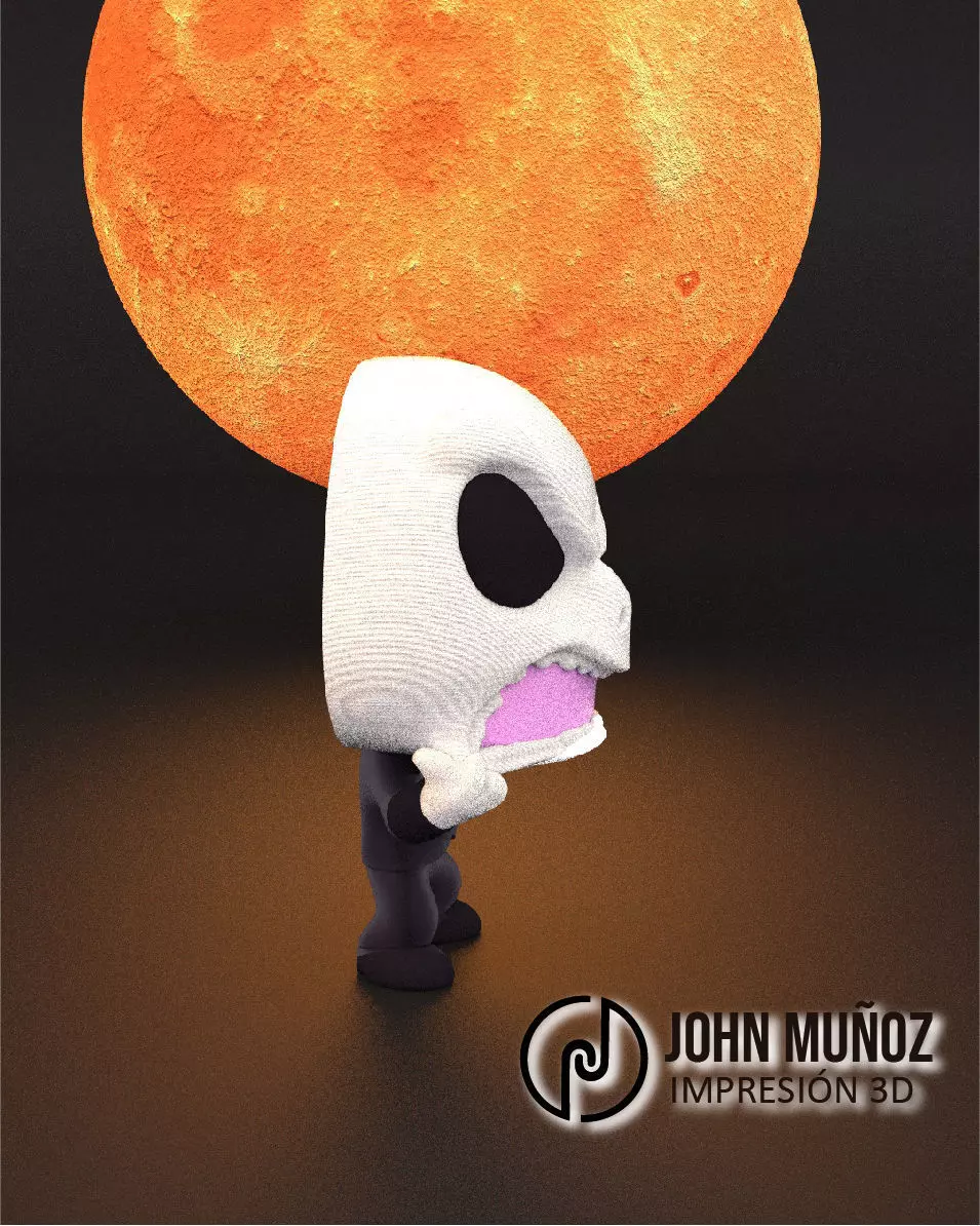 Jack Skellington Screamer - Articulated Version and Keychain 3D print model_4