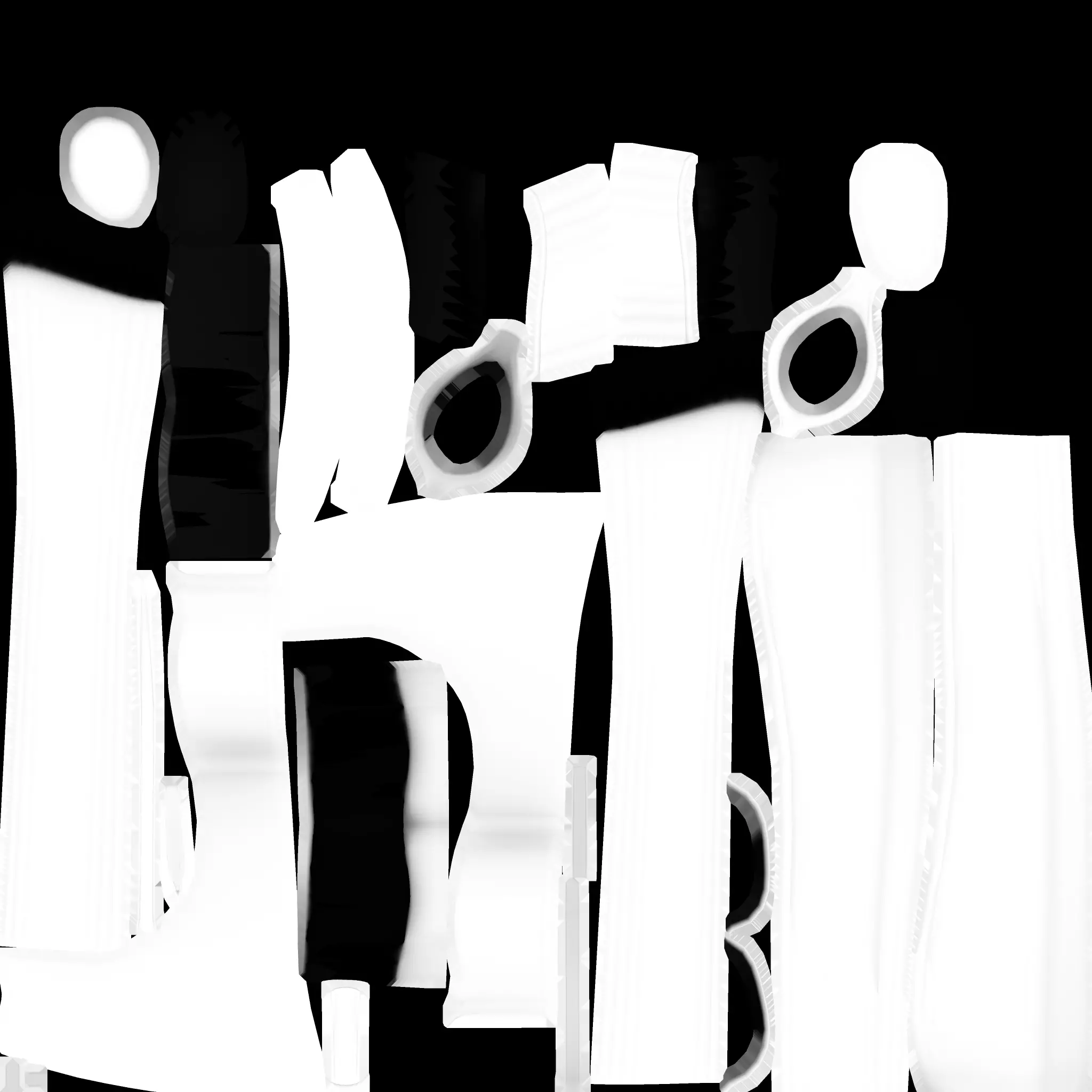 Wooden Axe - Game Ready PBR Prop FBX GLTF OBJ Blend 3D model_1