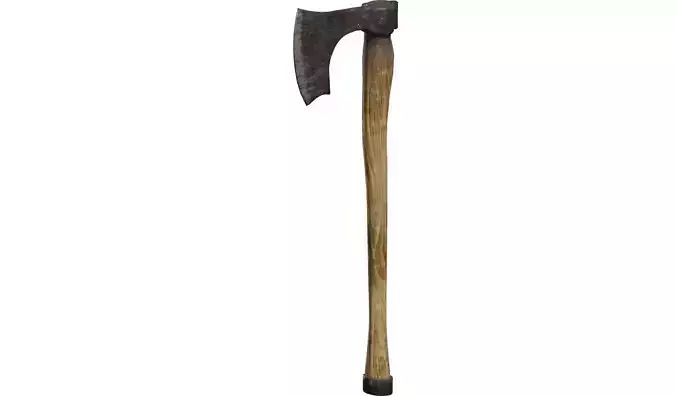 Wooden Axe - Game Ready PBR Prop FBX GLTF OBJ Blend