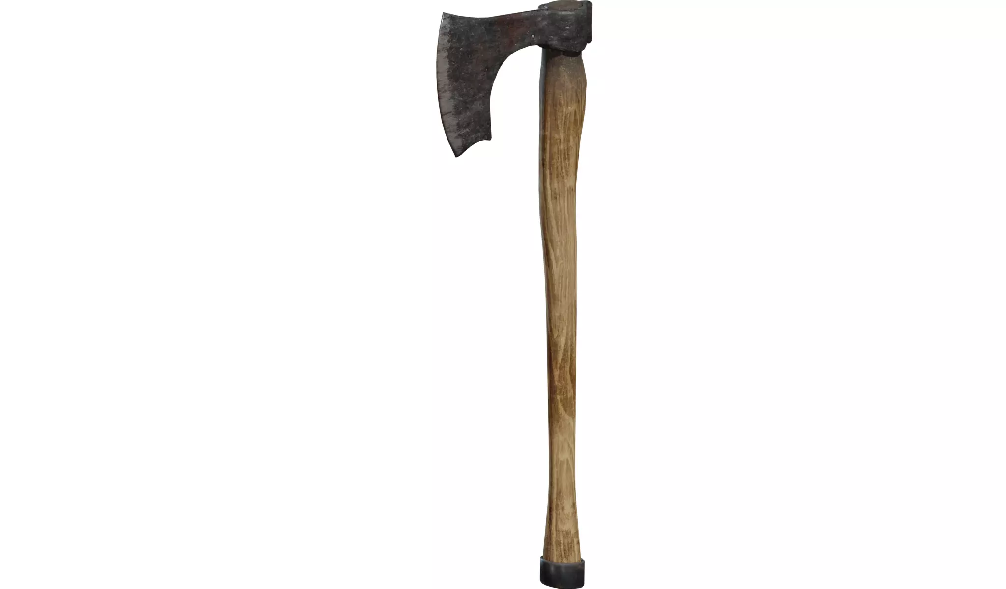 Wooden Axe - Game Ready PBR Prop FBX GLTF OBJ Blend 3D model_0