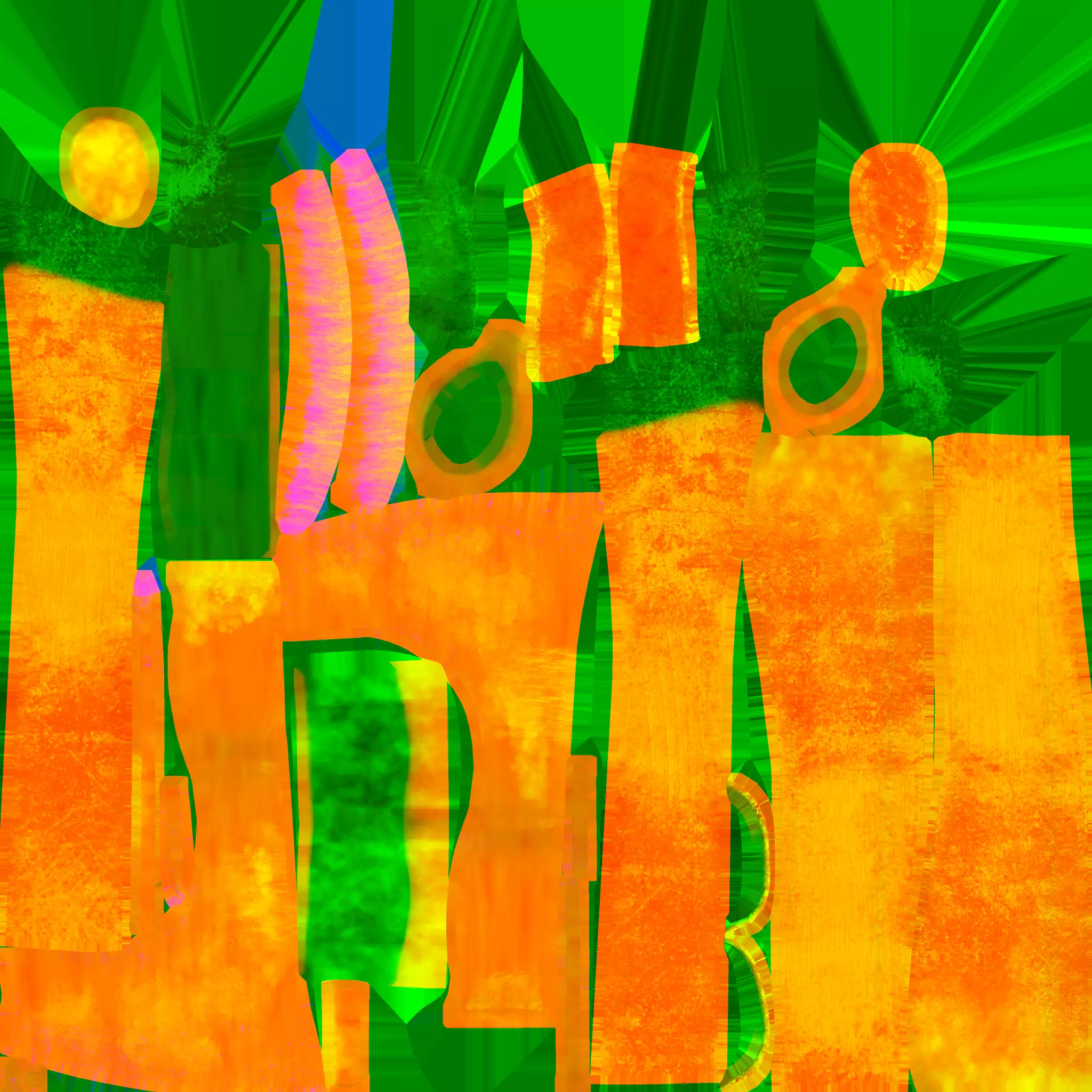 Wooden Axe - Game Ready PBR Prop FBX GLTF OBJ Blend 3D model_2