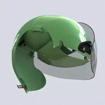 Folding Helmet 3D model_0