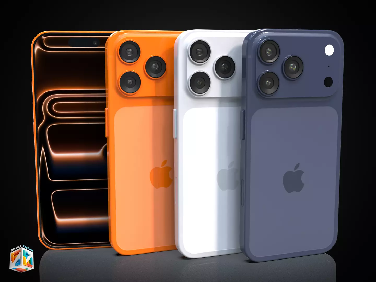 IPHONE 17 Pro Max - all colors 3D model_20