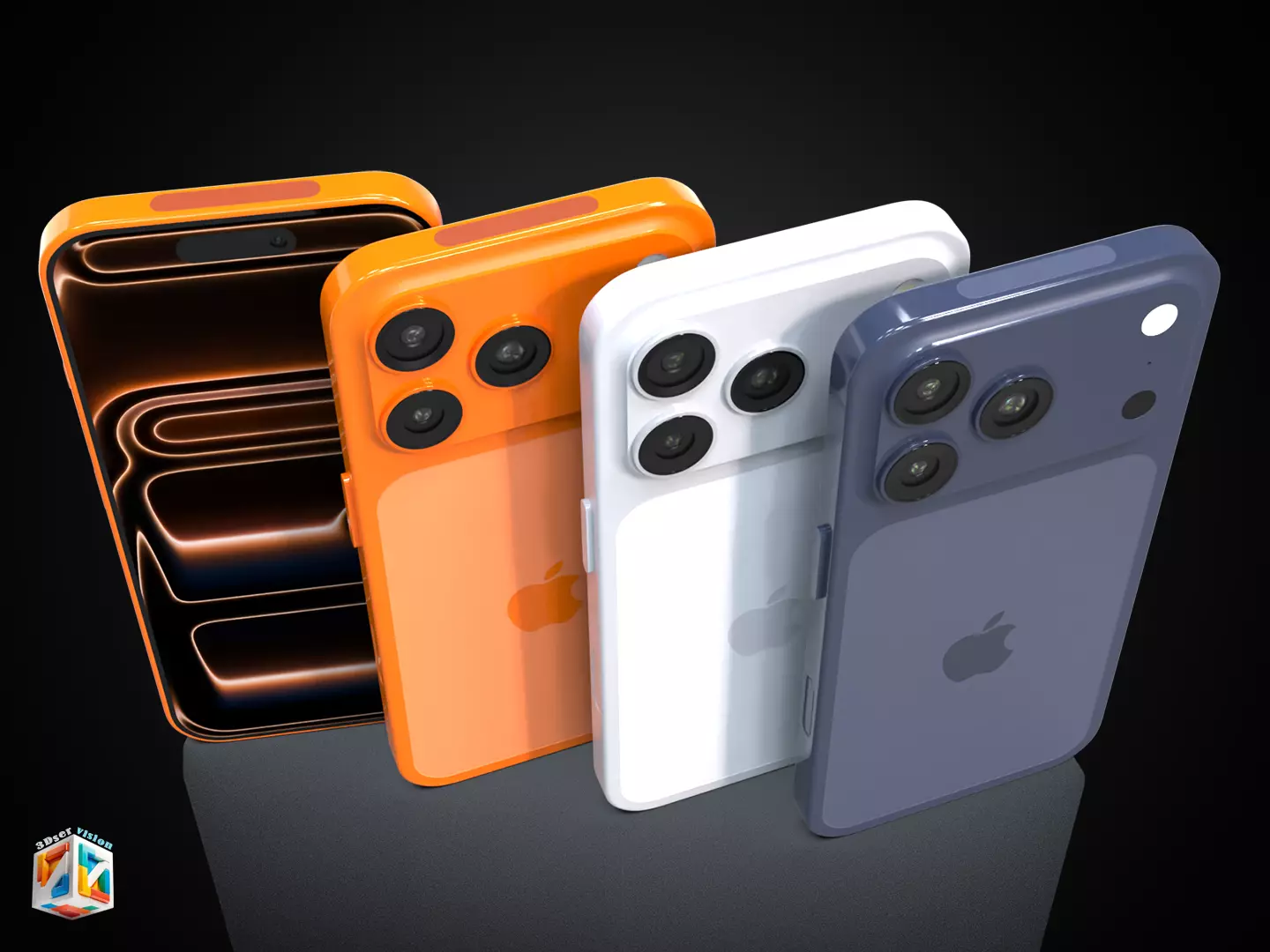 IPHONE 17 Pro Max - all colors 3D model_22