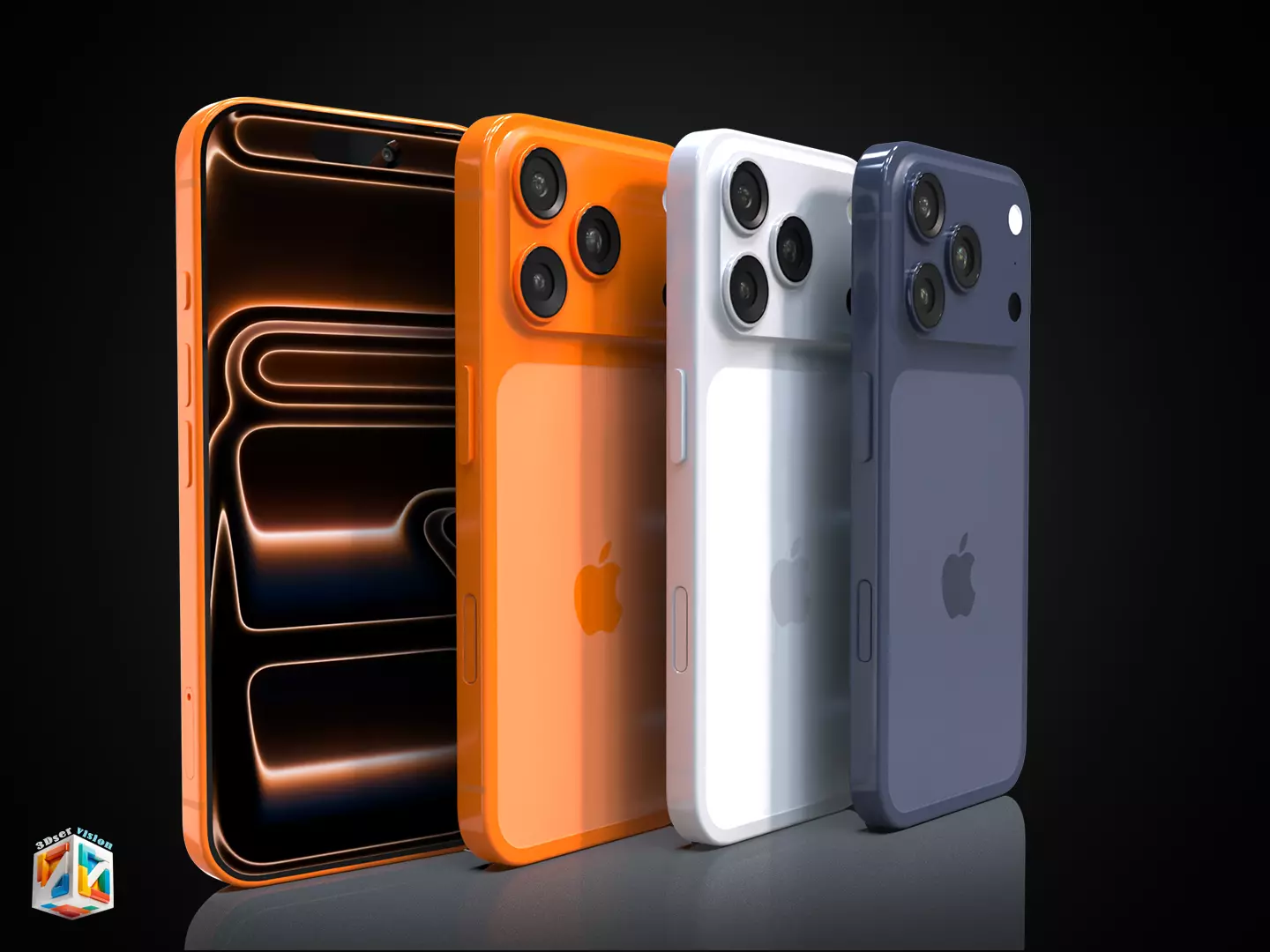 IPHONE 17 Pro Max - all colors 3D model_10