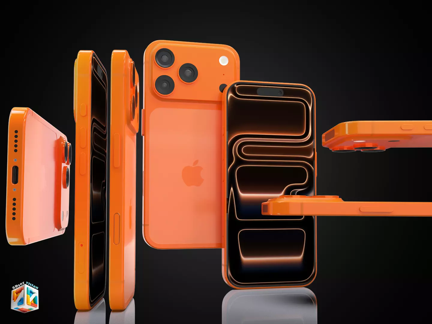 IPHONE 17 Pro Max - all colors 3D model_6