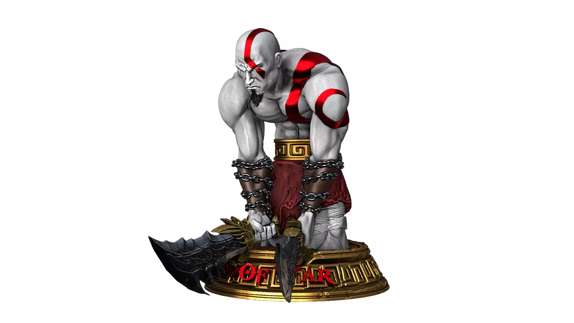 God Of War Kratos Figurine 3D print model