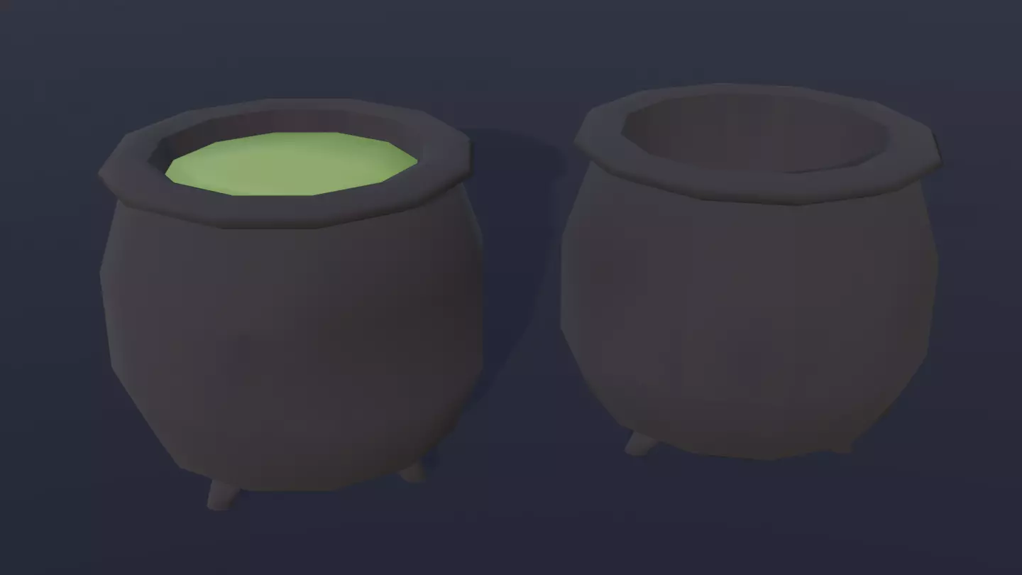 Halloween Set Low-poly 3D model_14